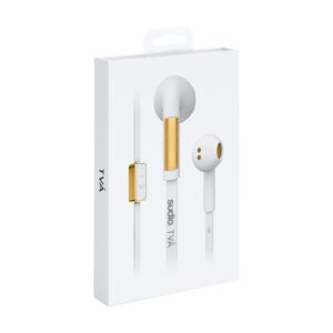 Studio TVA Wired In-Ear Earphones White and Gold Studio TVA Wired In-Ear Earphones White and Gold